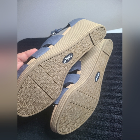 Size 9 Wedge blue sandals - Picture 4 of 5